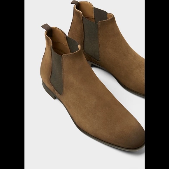 Zara Leather Ankle Booties Unisex - Picture 3 of 8